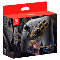 Nintendo Pro Controller Monster Hunter Rise Edition Nero, Oro Bluetooth Gamepad Analogico/Digitale Nintendo Switch - Vista aggiuntiva 4