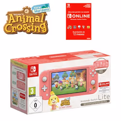 Nintendo Switch Lite Animal Crossing: New Horizons Isabelle Aloha Edition console da gioco portatile 5.5" 32 GB Touch screen Wi-Fi Corallo - Vista aggiuntiva 4