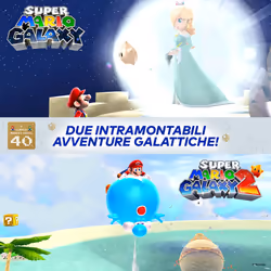 Nintendo Super Mario Galaxy + Super Mario Galaxy 2 Tedesca, DUT, Inglese, ESP, Francese, ITA, Giapponese, Coreano, Portoghese Nintendo Switch - Vista aggiuntiva 2