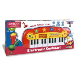 Bontempi Electronic Keyboard with microphone and flashing light show
