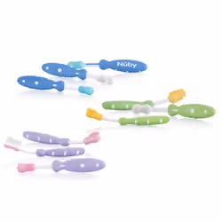Nuby 0048526007547 spazzolino da denti Blu, Verde, Viola - Vista aggiuntiva 4