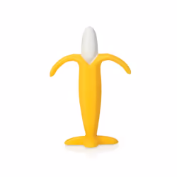 Nuby ID6868, Bambino/Bambina, 3 mese(i), Silicone, Bianco, Giallo