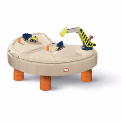 Little Tikes Builders Bay Sand & Water Table, Tavolo per sabbia e acqua, 2 anno/i, Plastica, Beige, Grigio, Arancione