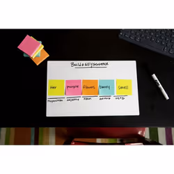 Post-It 7100265522 pouch autoadesiva Quadrato Blu, Verde, Arancione, Rosa, Giallo 90 fogli Autoadesivo - Vista aggiuntiva 4