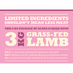 Acana Dog TF Singles Grass-Fed Lamb 11,4 kg Adulto Agnello