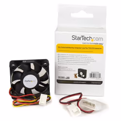 StarTech.com FAN5X1TX3 sistema di raffreddamento per computer Case per computer Ventilatore 5 cm Nero - Vista aggiuntiva 2