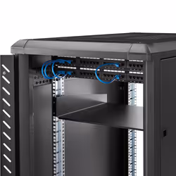 StarTech.com Ripiano universale standard per armadio server a rack di colore nero - Vista aggiuntiva 4