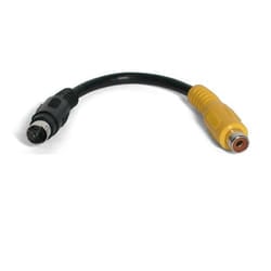StarTech.com 6 inch S-Video to Composite Video Adapter Cavo S-video 0,15 m Nero