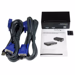 StarTech.com Kit switch KVM USB professionale a 2 porte con cavi - Vista aggiuntiva 4
