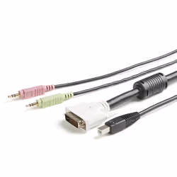 StarTech.com Cavo KVM DVI USB 4 in 1 da 1,8 m con audio e microfono - Vista aggiuntiva 5