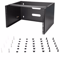 StarTech.com Staffa Rack 19" 6U a Parete - Profondità 35 cm Profilo Basso - Rack 19 pollici per Switch, Patch Panel, Server e Dispositivi IT - Portata 20 Kg - Nero - Vista aggiuntiva 7