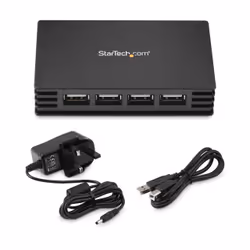 StarTech.com ST4202USBGB hub di interfaccia USB 2.0 Type-B 480 Mbit/s Nero - Vista aggiuntiva 5