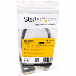 StarTech.com Cavo splitter video digitiale DVI-D a 2 DVI-D da 30 cm - M/F - Vista aggiuntiva 4