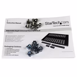 StarTech.com Ripiano fisso per armadio server a rack, profondità regolabile - Vista aggiuntiva 4