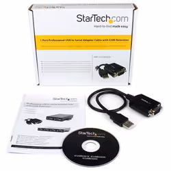 StarTech.com Cavo Adattatore USB 2.0 a Seriale RS232 DB9 con interfaccia COM - Adattatore professionale USB a DB9 / RS232 ad 1 porta - Vista aggiuntiva 4