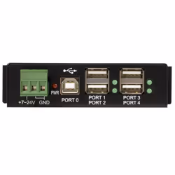 StarTech.com HUB USB 2.0 Industriale in metallo a 4 porte con protezione da sovracorrenti - montabile - Vista aggiuntiva 6