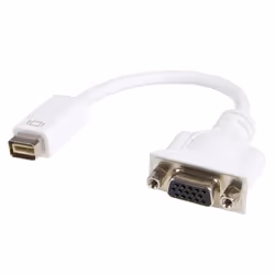 StarTech.com Cavo adattatore video Mini DVI a VGA per Macbook e iMac, 0,203 m, Mini-DVI, VGA (D-Sub), Maschio, Femmina, Bianc ...