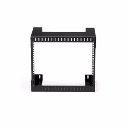 StarTech.com 8U 19" Rack di rete per montaggio a parete a 2 staffe - Rack open frame a muro profondo 30cm. Rack per dati/AV/IT/apparecchiature informatiche/patch panel con dadi e viti a gabbia, capacità 61 Kg - Vista aggiuntiva 6