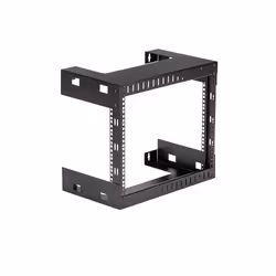 StarTech.com 8U 19" Rack di rete per montaggio a parete a 2 staffe - Rack open frame a muro profondo 30cm. Rack per dati/AV/IT/apparecchiature informatiche/patch panel con dadi e viti a gabbia, capacità 61 Kg - Vista aggiuntiva 7