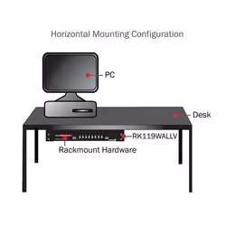 StarTech.com Staffa rack in acciaio 4U per montaggio apparecchiature su parete verticale da 19" - Vista aggiuntiva 4