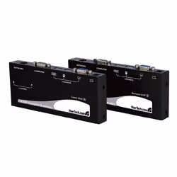 StarTech.com SV565UTPUGB, VGA, 2x HD15F, 1x RJ45, 2x USB, 1024 x 768 Pixel, Nero, 150 m, 250 mm