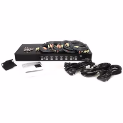 StarTech.com Switch KVM VGA USB a 8 porte montabile su rack con audio (cavi audio inclusi) - Vista aggiuntiva 4