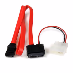 StarTech.com Adattatore cavo slimline SATA a SATA e alimentazione LP4 90 cm, 0,9144 m, SATA III, SATA 13-pin, SATA 7-pin + Mo ...