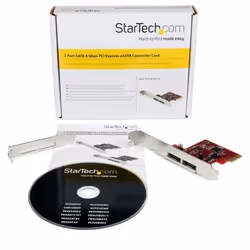 StarTech.com Scheda eSATA Controller PCI Express a 2 porte 6 Gbps, SATA - Vista aggiuntiva 5