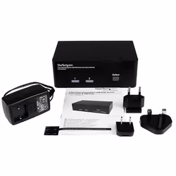 StarTech.com Switch KVM USB doppio DisplayPort 2 porte con audio e hub USB 2.0 - Vista aggiuntiva 4