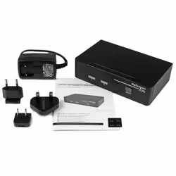 StarTech.com Switch KVM DisplayPort USB professionale a 2 porte con audio - Vista aggiuntiva 4