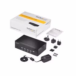 StarTech.com Switch KVM a 4 Porte HDMI - 4K 30Hz - Doppio Display - Vista aggiuntiva 6