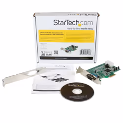 StarTech.com Scheda Seriale PCI Express con 1 Porta - Controller PCIe RS232 - 16550 UART - Scheda Seriale di Espansione DB9 a Profilo Basso - Compatibile Windows e Linux - Vista aggiuntiva 5
