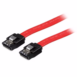 StarTech.com Cavo latching SATA 15 cm, 0,1524 m, Maschio/Maschio, Rosso, 6 g, 125 mm, 225 mm