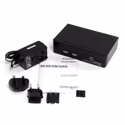 StarTech.com Switch KVM DVI USB 2 porte, con audio e hub USB 2.0 - Vista aggiuntiva 4
