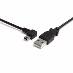 StarTech.com Cavo Mini USB - USB A ad angolo sinistro Mini B da 1,8m, 1,8 m, USB A, Mini-USB B, USB 2.0, Maschio/Maschio, Ner ...