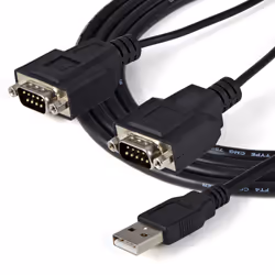 StarTech.com Cavo adattatore RS-232 USB FTDI a seriale 2 porta, con interfaccia COM - Vista aggiuntiva 5