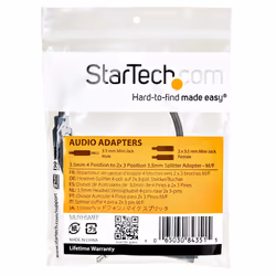StarTech.com Cavo Sdoppiatore per Cuffie 3.5mm - Adattatore per Auricolare da 3.5mm Maschio a 2 Femmine - Vista aggiuntiva 6