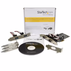 StarTech.com Scheda seriale PCI Express nativa a 4 porte RS-232 con 16550 UART - Vista aggiuntiva 7