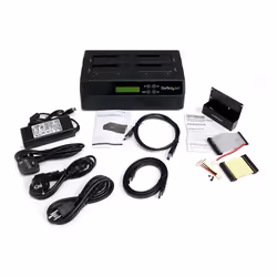 StarTech.com Docking Station per Hard Disk a 4 Slot - Duplicatore ed Eraser USB 3.0/eSATA per SSD/HDD SATA - Dock Standalone 1:3 per Hard Drive con funzione Clone - Carica dall'Alto, non necessita di Attrezzi - Vista aggiuntiva 5