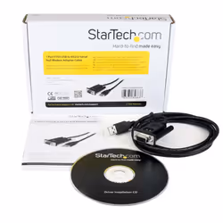 StarTech.com Cavo adattatore seriale DCE 1 porta USB a RS232 DB9 null modem con FTDI - Vista aggiuntiva 4