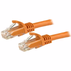 StarTech.com N6PATC15MOR, 15 m, Cat6, U/UTP (UTP), RJ-45, RJ-45, Arancione