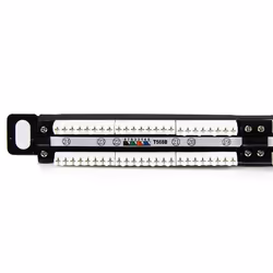StarTech.com Quadro per prese 0,5U Cat5e a 24 porte - Quadro per prese RJ45 110 Cat 5e Ethernet per montaggio a rack - Vista aggiuntiva 5