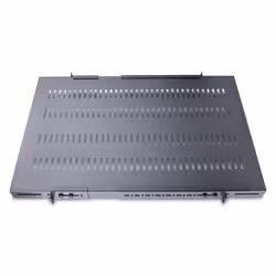 StarTech.com Ripiano 1U regolabile ventilato per rack 19" - Robusto ripiano per armadio server rack 19 pollici - Mensola Universale con profondità di montaggio regolabile da 49,5 a 97,4cm - Capacità 150 kg