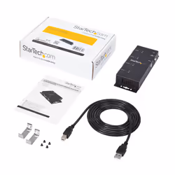 StarTech.com Hub adattatore seriale USB a DB9 RS232 4 porte - Guide DIN industriali e montabile a parete - Vista aggiuntiva 7