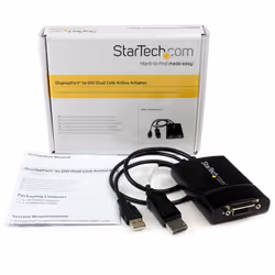 StarTech.com Adattatore attivo da DisplayPort a DVI Dual Link - Convertitore video da DisplayPort a DVI-D 2560x1600 60Hz - Da DP 1.2 a DVI - Alimentazione USB - Connettore DP a scatto - Vista aggiuntiva 5