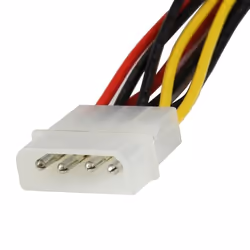 StarTech.com Splitter cavo di alimentazione Y LP4 a 2 SATA Latching ad angolare destro 30 cm- Cavo 4 Pin a Dual SATA - Vista aggiuntiva 2