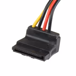 StarTech.com Splitter cavo di alimentazione Y LP4 a 2 SATA Latching ad angolare destro 30 cm- Cavo 4 Pin a Dual SATA - Vista aggiuntiva 3