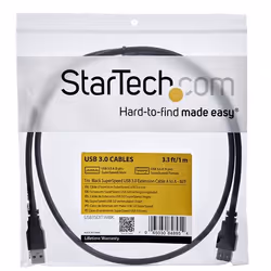 StarTech.com Cavo di prolunga USB 3.0 SuperSpeed da 1 m A ad A nero - M/F - Vista aggiuntiva 5