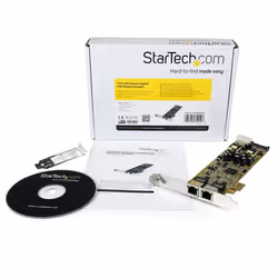 StarTech.com Adattatore scheda di rete PCIe Ethernet Gigabit PCI Express a due porte - PoE/PSE - Vista aggiuntiva 5