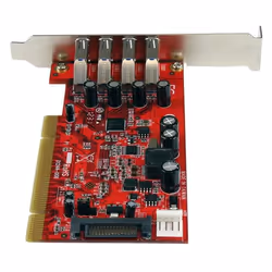 StarTech.com Scheda Pci con 4 porte USB 3.0 (5Gbps) SuperSpeed con alimentazione SATA/SP4 - Vista aggiuntiva 4